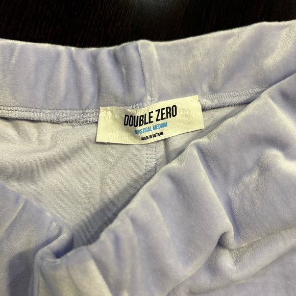 NWT- Double Zero Brand Cobalt Velvet Lounge Set - Picture 4 of 6